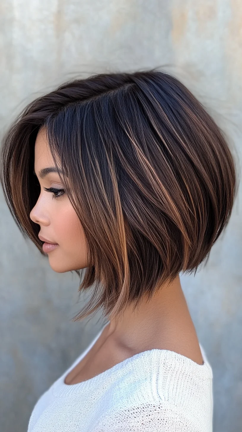 The Chic and Effortless Lob with Subtle Highlights