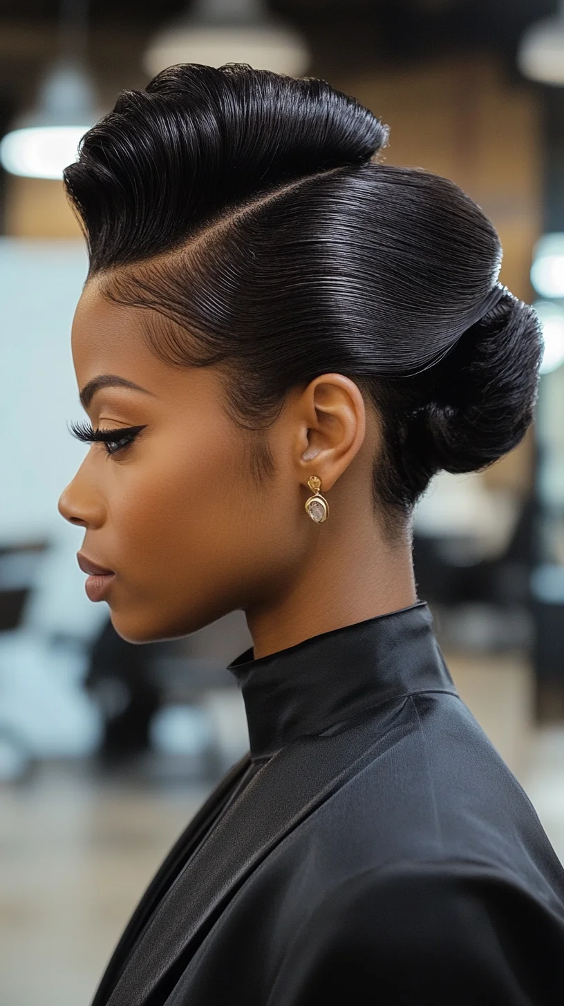 Timeless Elegance: The Sophisticated Sleek Pompadour Updo