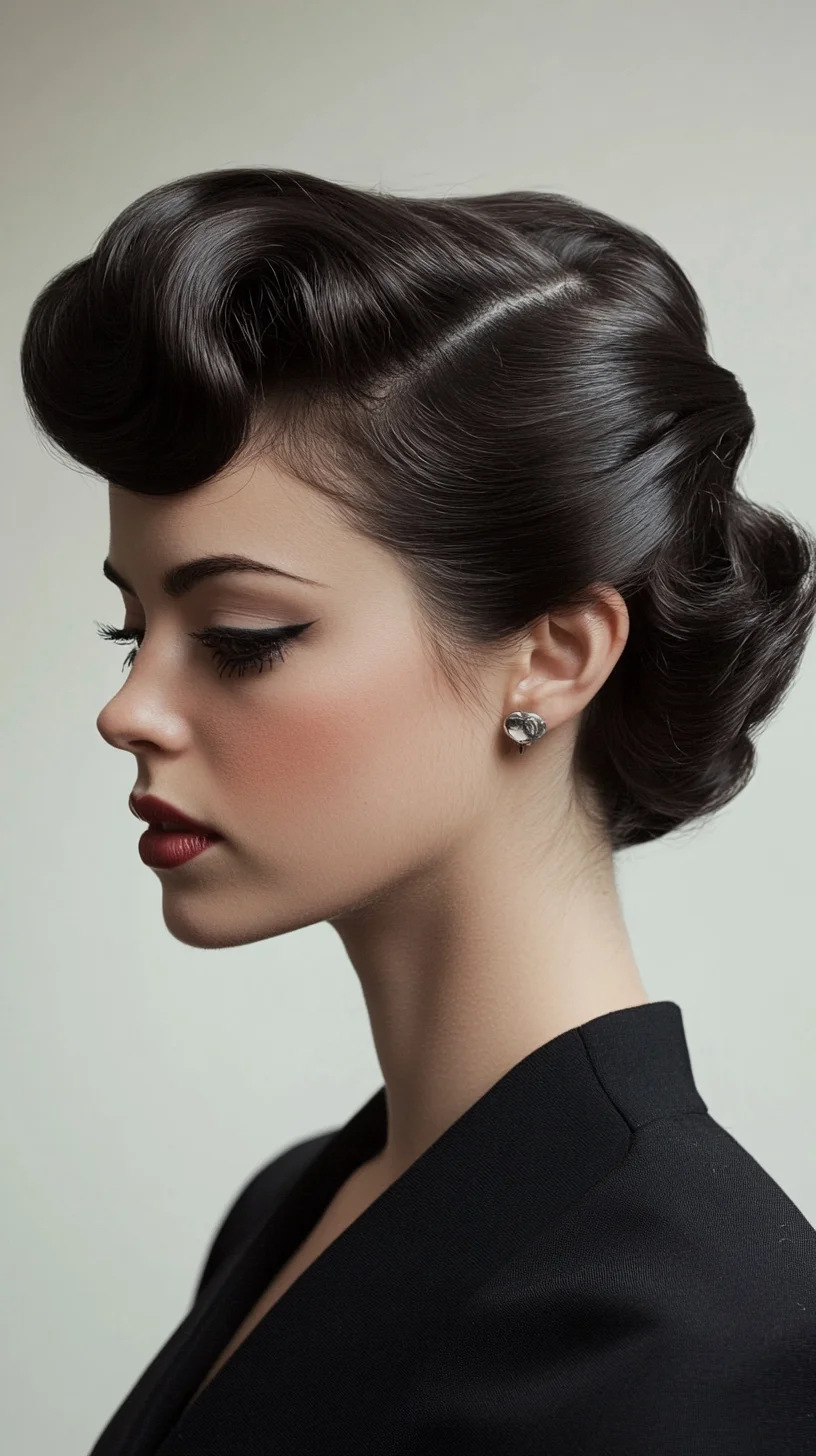 Timeless Elegance: The Vintage Glam Updo for a Polished Look