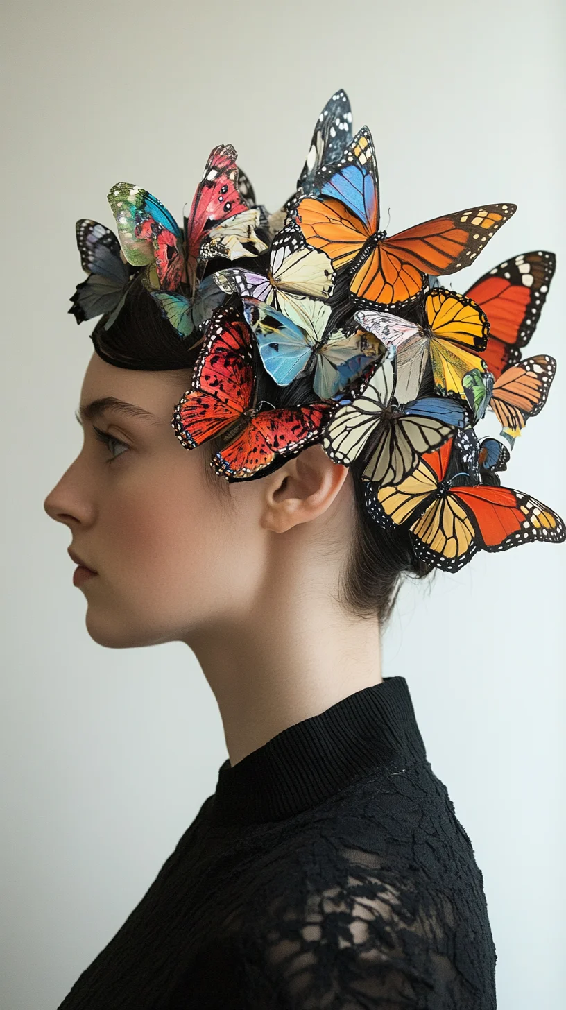 Transformative Butterfly Crown: A Whimsical Fusion of Nature and Elegance