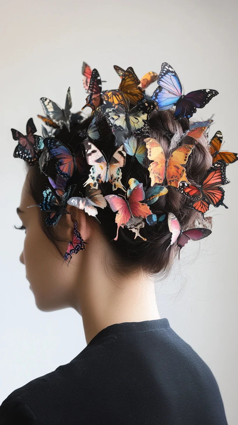 Transformative Butterfly Elegance: A Whimsical Hairstyle for Any Occasion