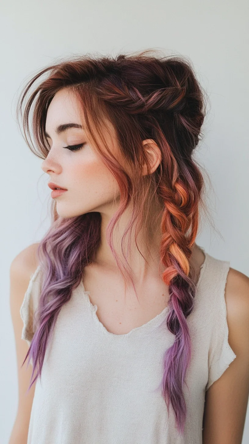 Trendy Two-Tone Braids: A Fusion of Elegance and Edge