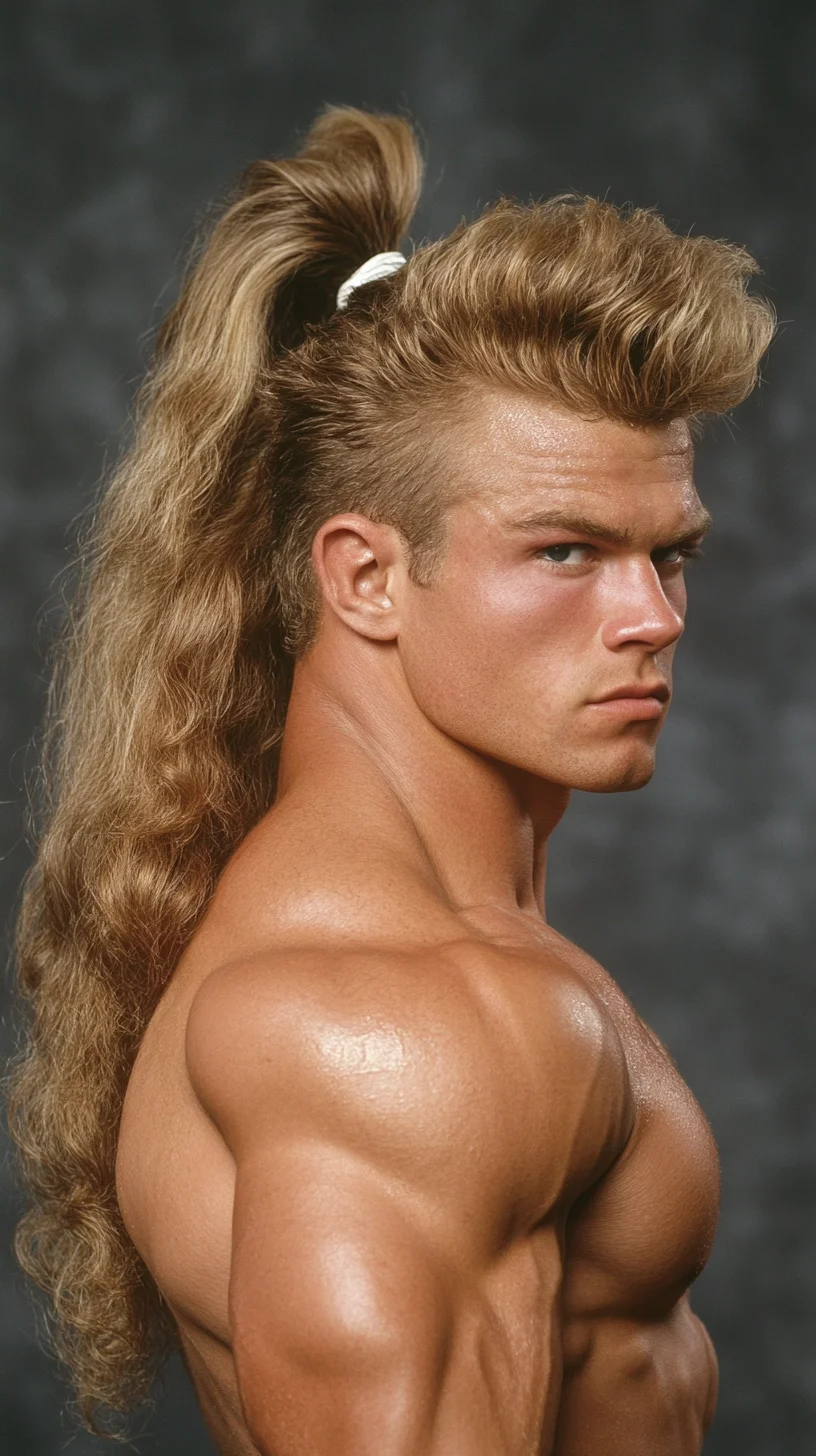 Unleash Your Inner Rebel with a Bold Mullet Ponytail Style