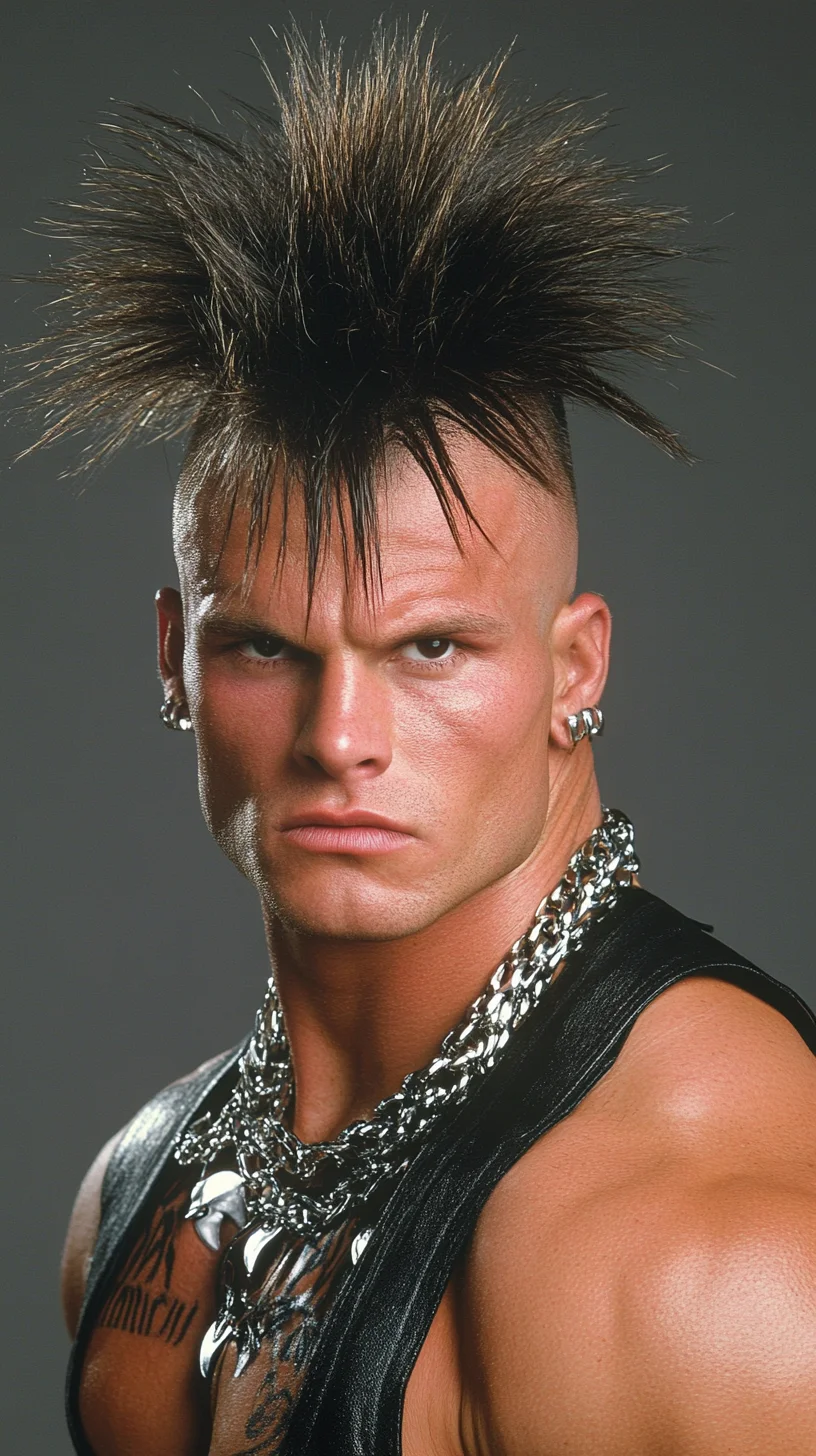 Unleash Your Inner Rebel with the Bold Spiky Mohawk Hairstyle