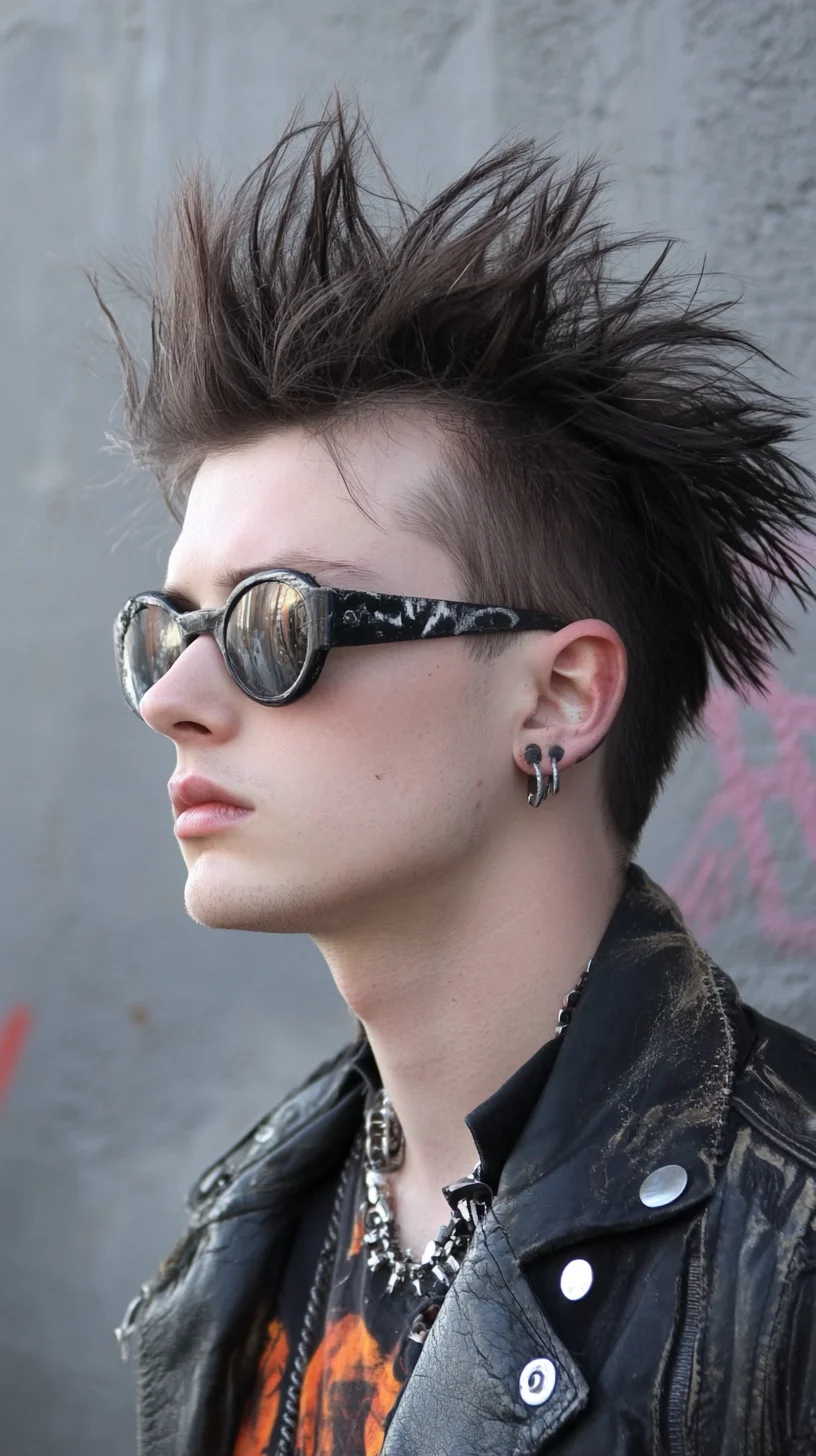 Unleash Your Inner Rebel with This Edgy Spiky Hairstyle