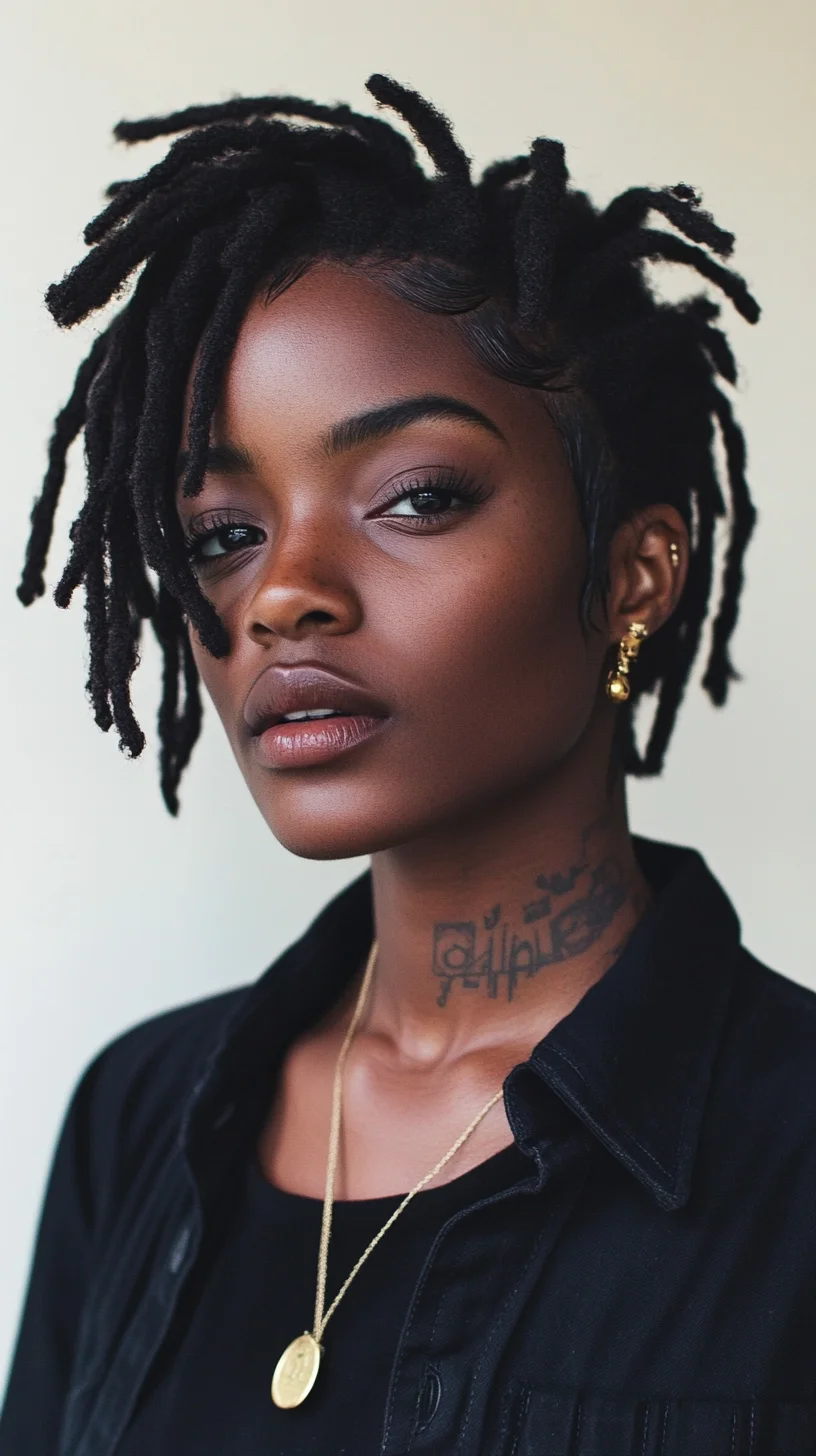 Unlock Bold Elegance with Chic Short Locs for a Standout Look