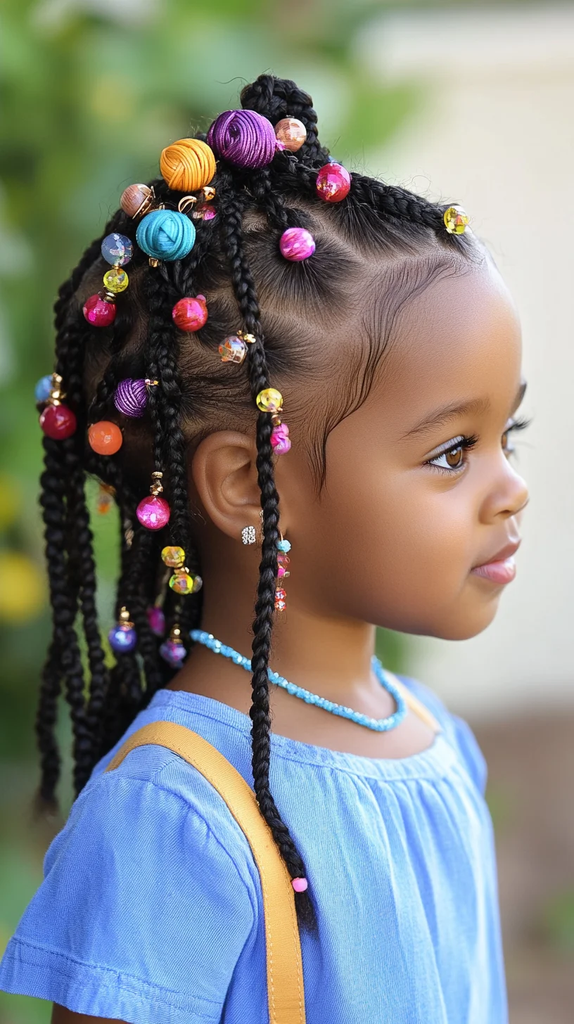 Vibrant Beaded Cornrows: A Fun and Stylish Look for Every Occasion