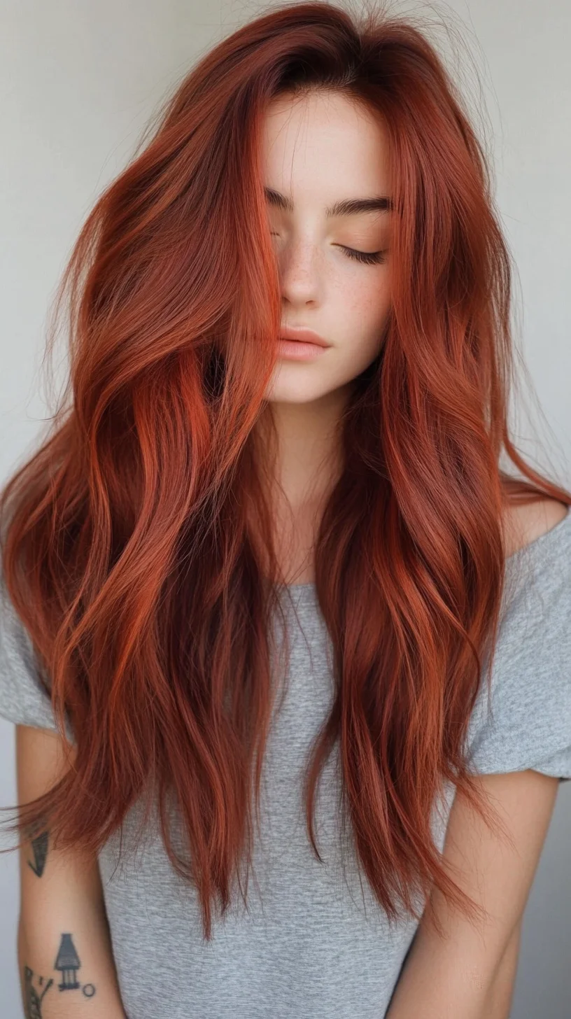 Vibrant Copper Waves: Effortless Elegance for Every Occasion