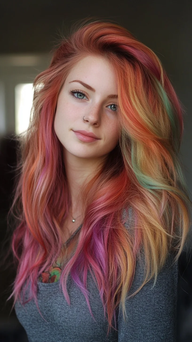 Vibrant Multicolor Waves: A Bold Expression of Color and Style