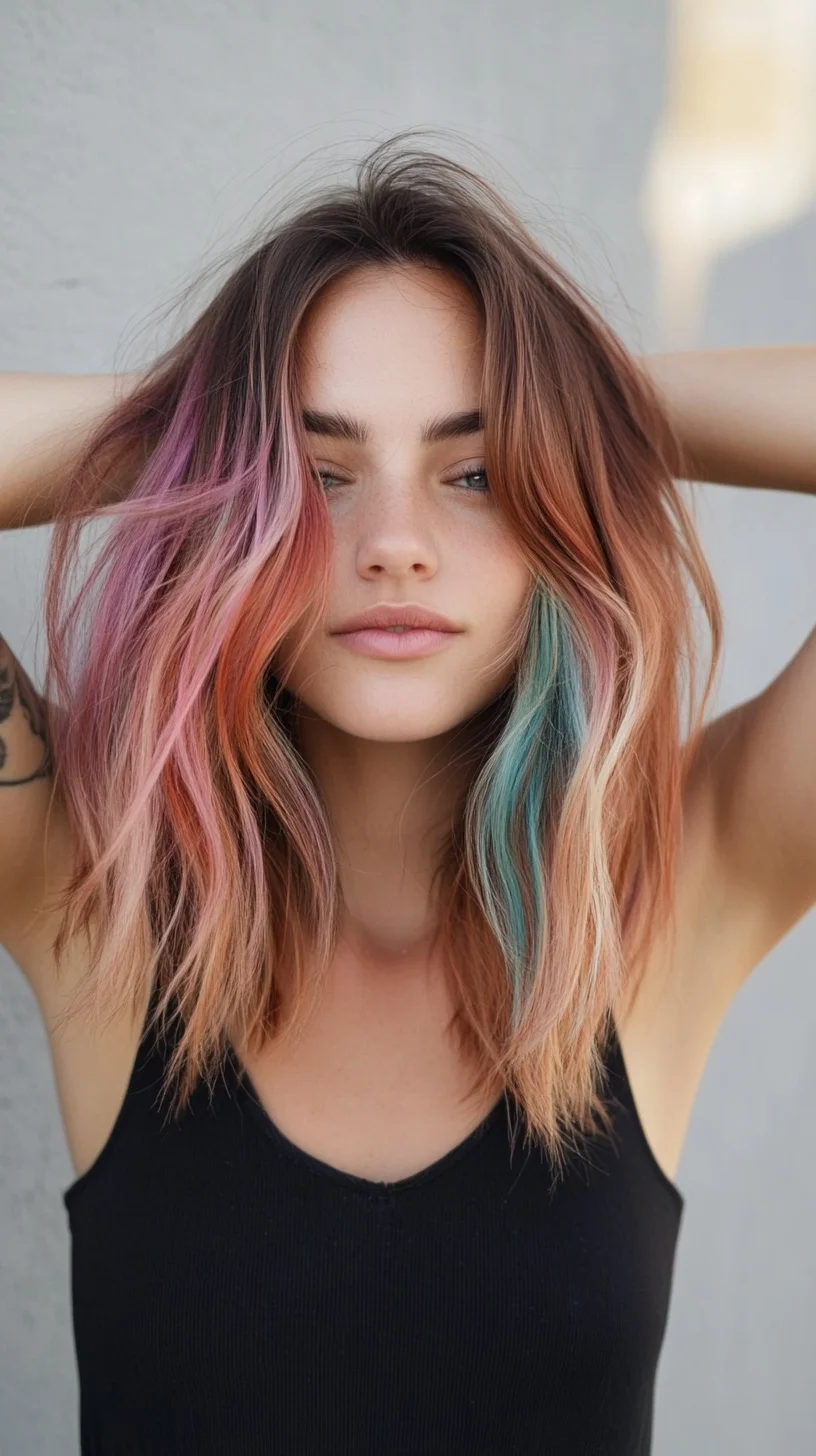 Vibrant Waves: Embrace a Playful Blend of Color and Texture