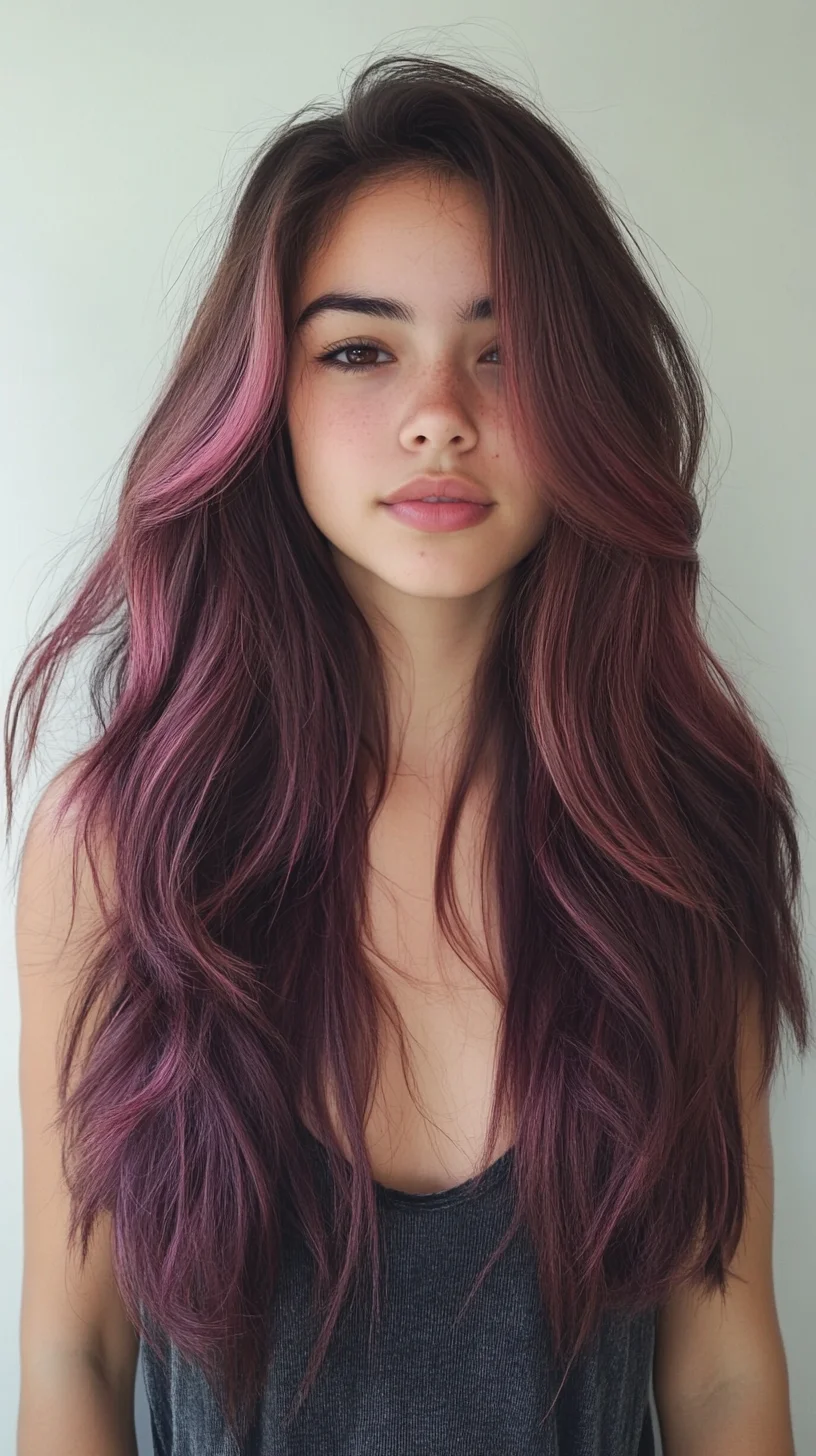 Vibrant Waves: Embrace the Bold Beauty of Playful Purple Highlights