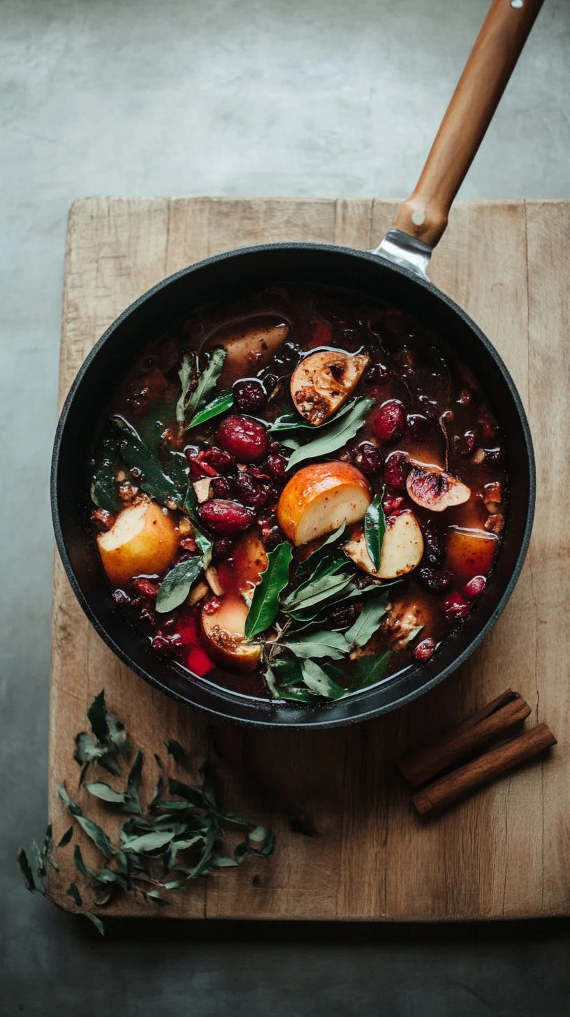 Warm Up with a Hearty Apple Cranberry Stew: Comfort in Every Spoon!