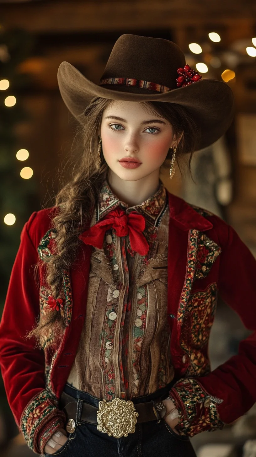 Western Charm: Embrace Vintage Style with Colorful Details and Modern Flair