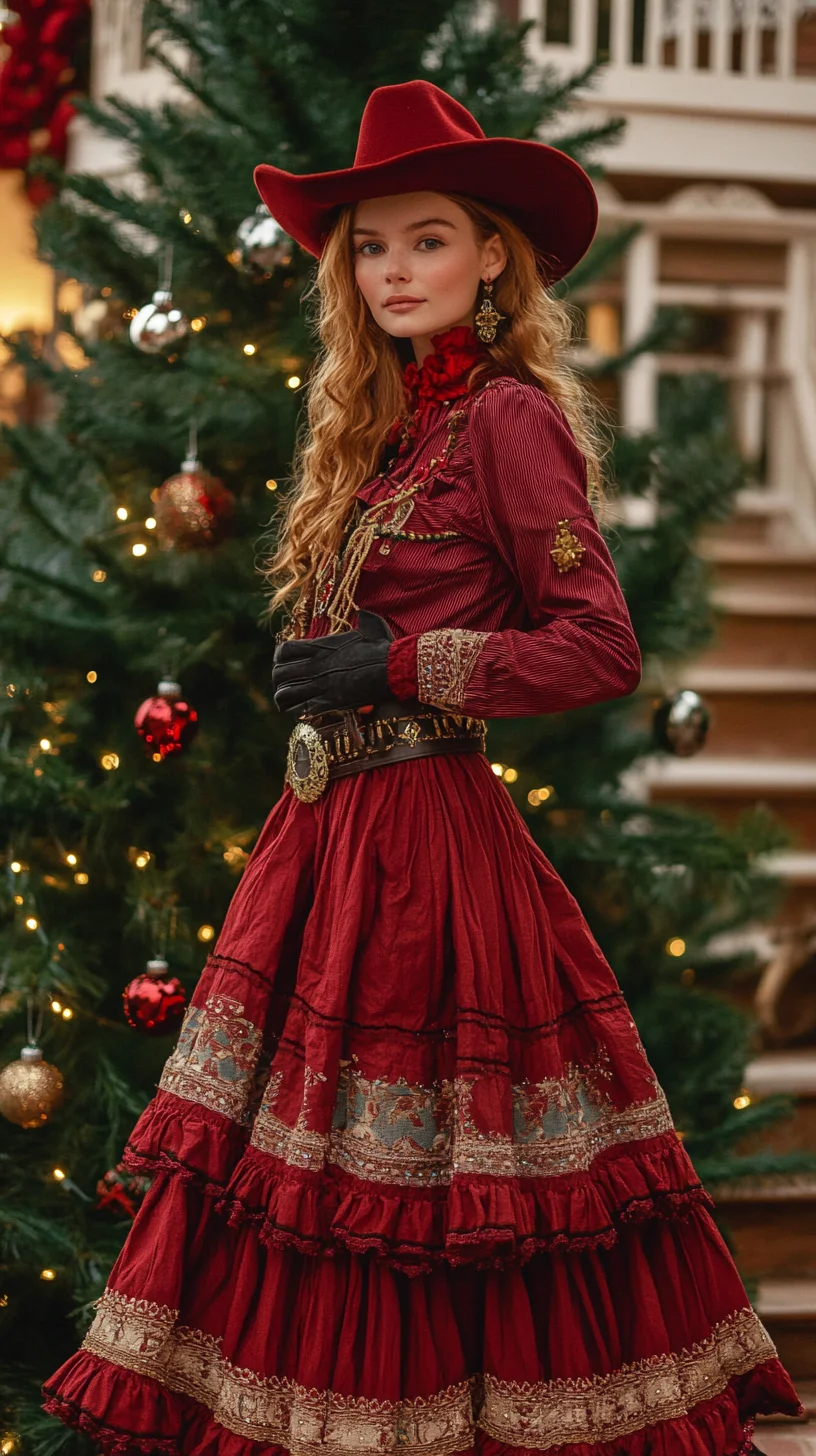 Western Elegance: A Stunning Holiday Look with Rustic Charm