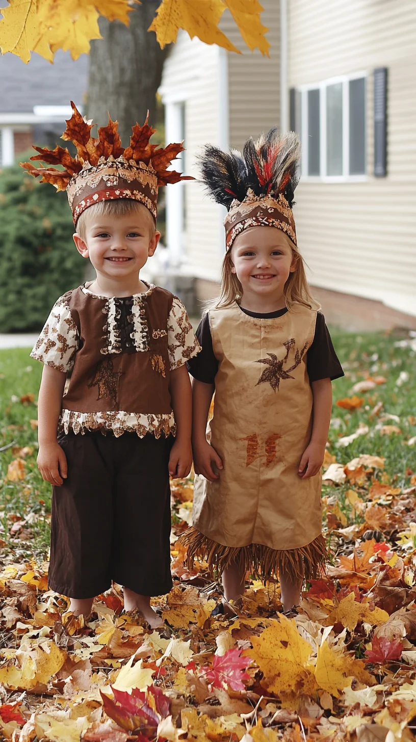 Whimsical Autumn Vibes: Playful Native-Inspired Costumes for Kids