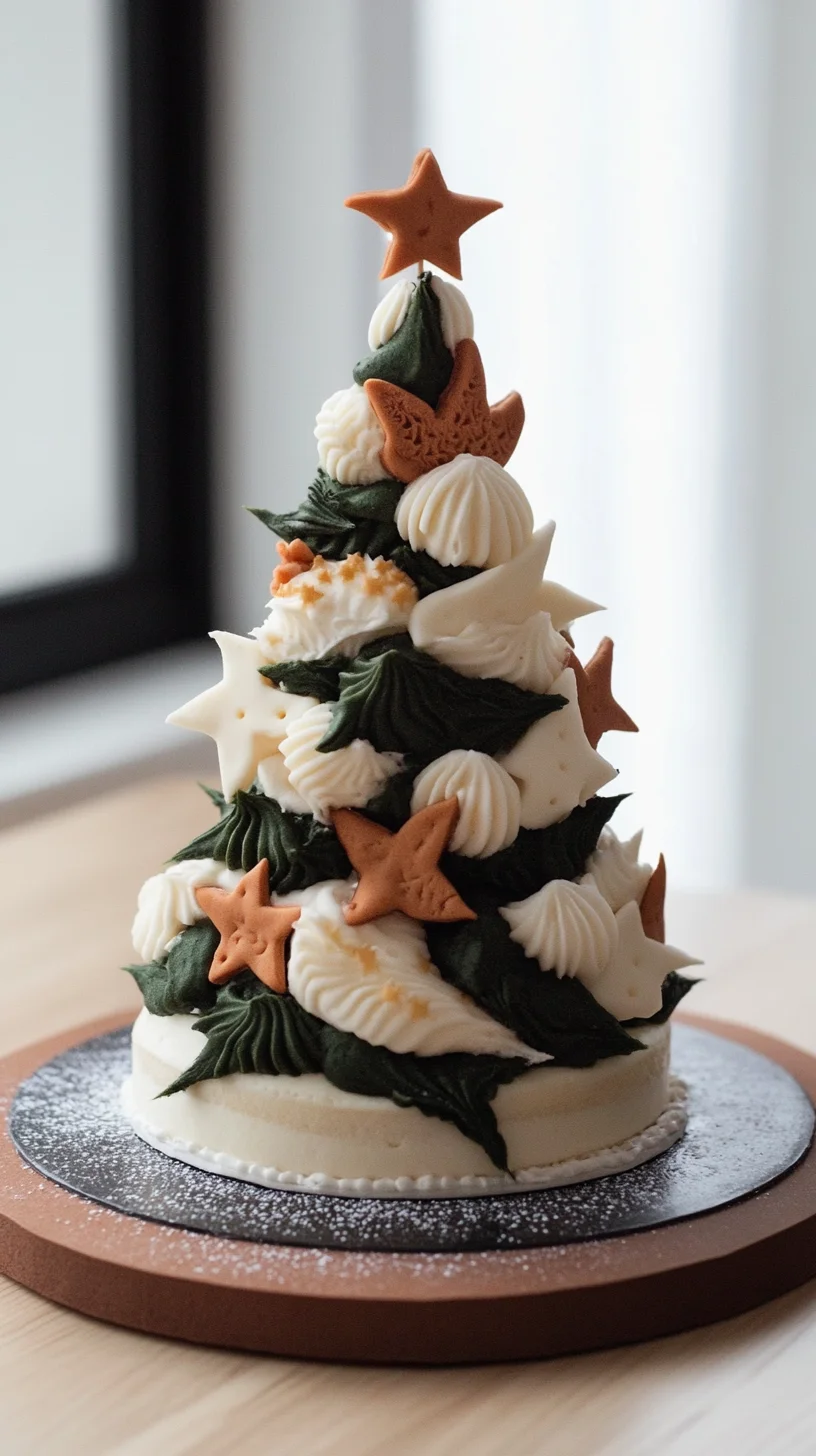 Whimsical Winter Wonder: Sweet Tree Cake Delight!