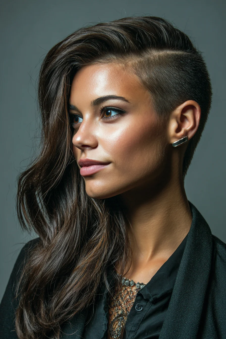 Asymmetrical Undercut with Long Textured Waves