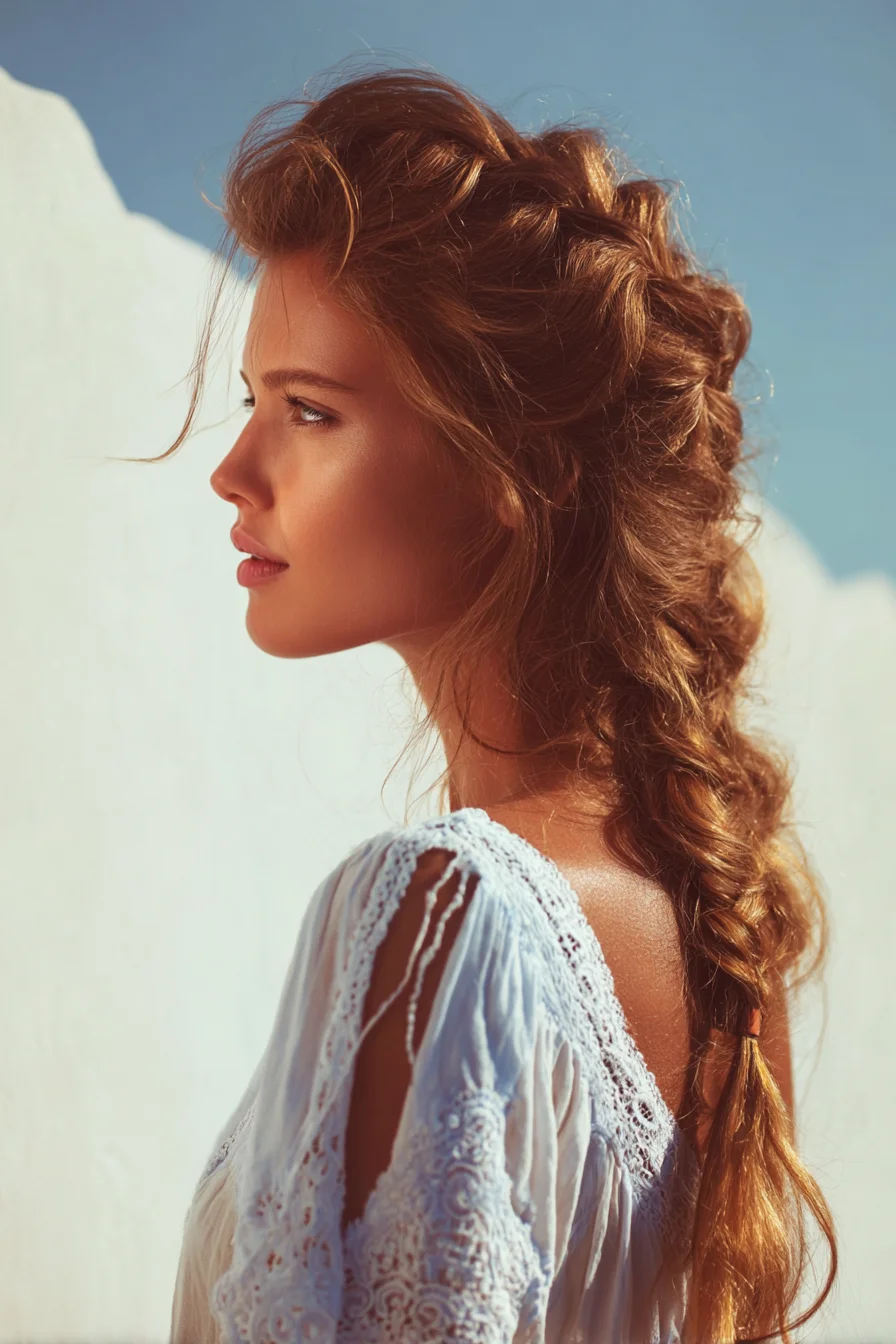 Boho Textured Dutch-to-Fishtail Braid