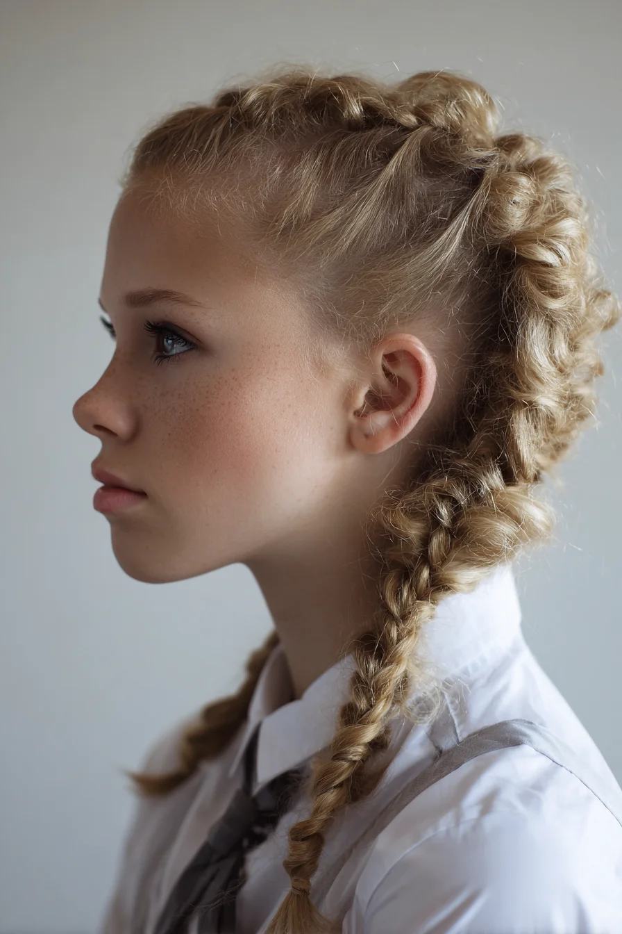 Double Dutch (Boxer) Braids — Textured Braided Style for Medium to Thick Hair