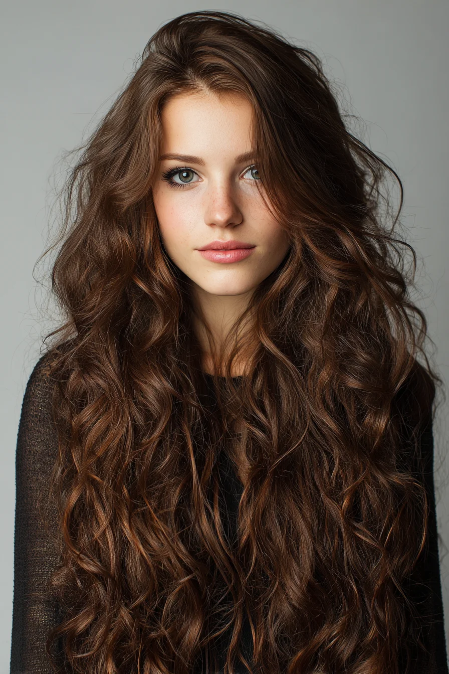 Long Layered Beach Waves with Natural Volume