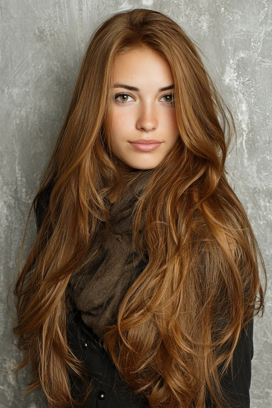 Long Layered Face‑Framing Cut with Soft Waves