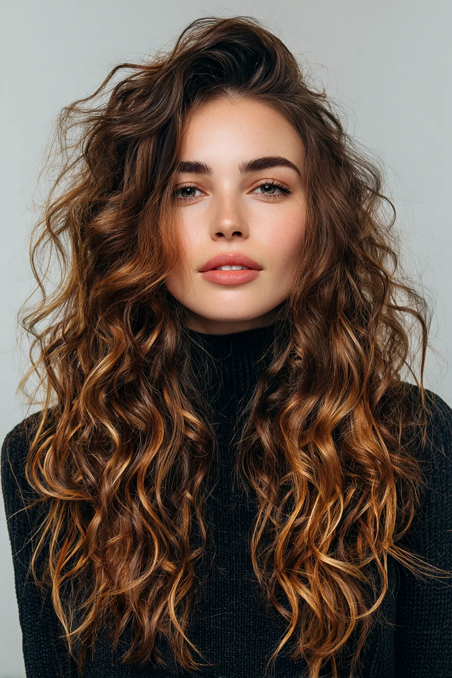 Long Layered Tousled Waves — Beachy Curls for Wavy & Curly Hair