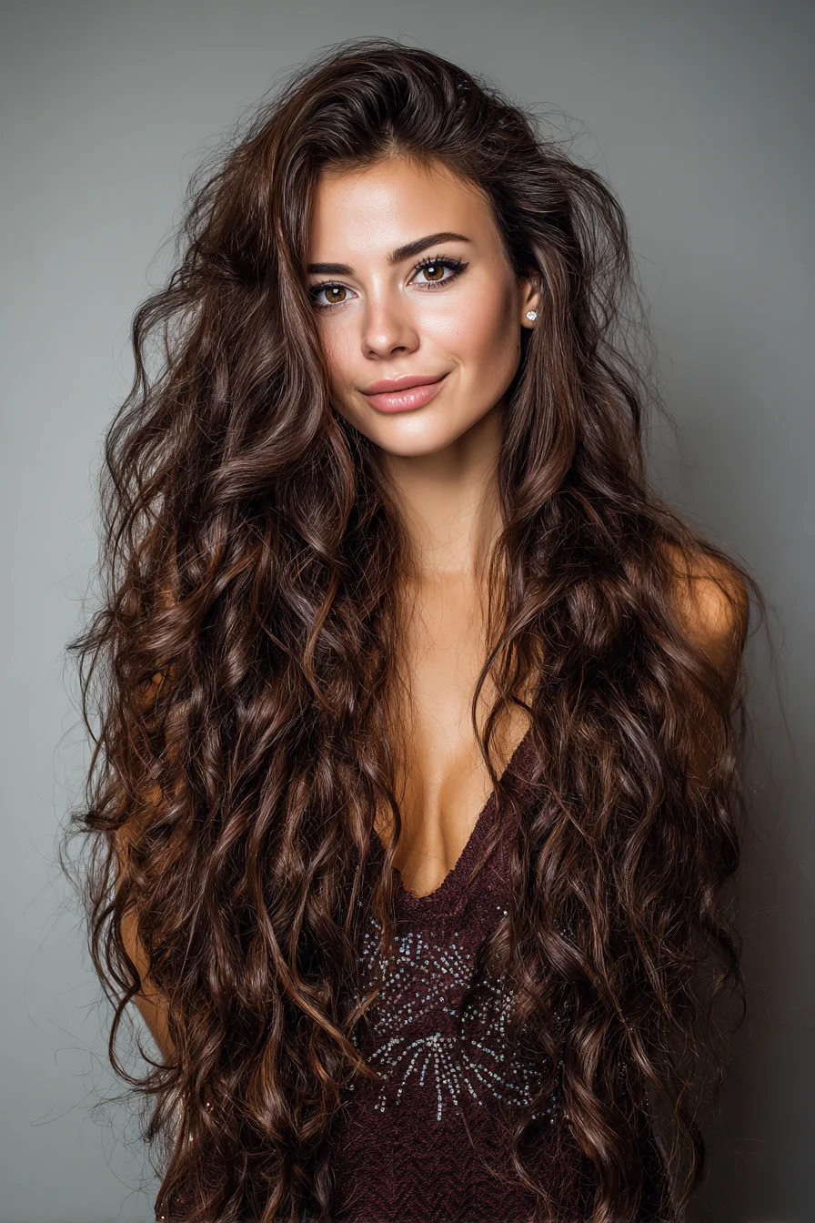 Long Voluminous Beach Waves — Textured Waves for Thick or Wavy Hair