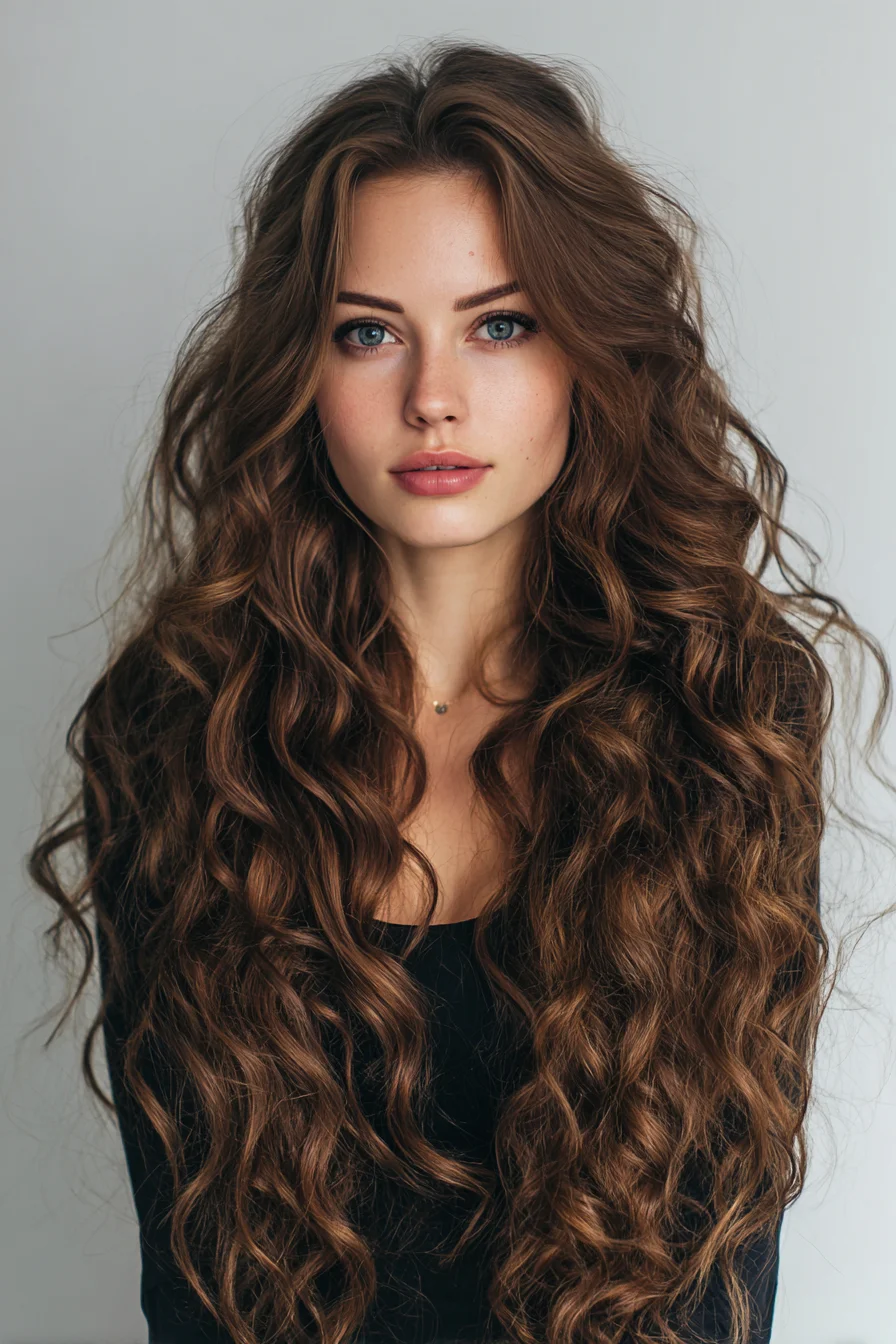 Long Voluminous Natural Waves with Face‑Framing Layers