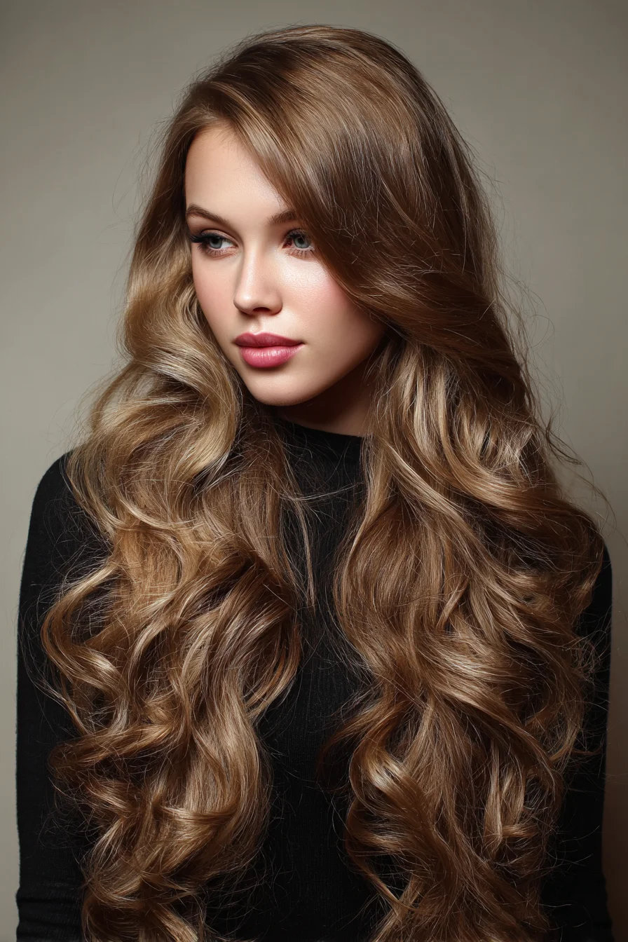 Long Voluminous Soft Waves with Face‑Framing Layers