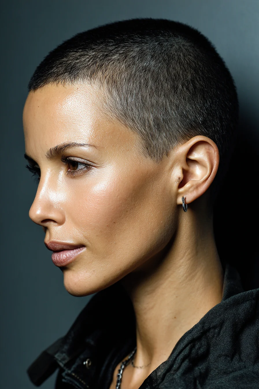 Micro Buzz Cut — Clipper Crop with Tapered Sides