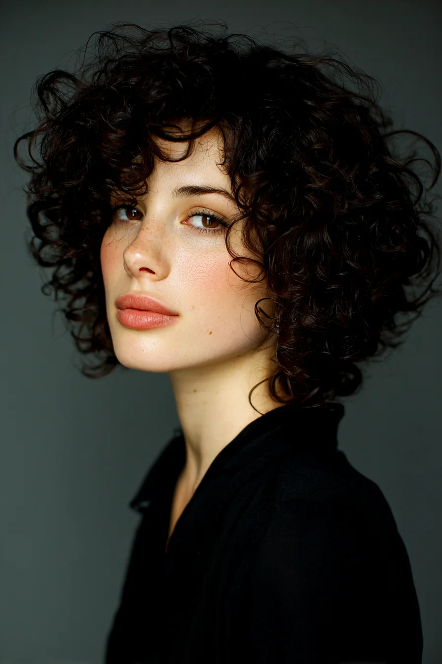 Short Curly Bob with Defined Ringlets and Face‑Framing Layers