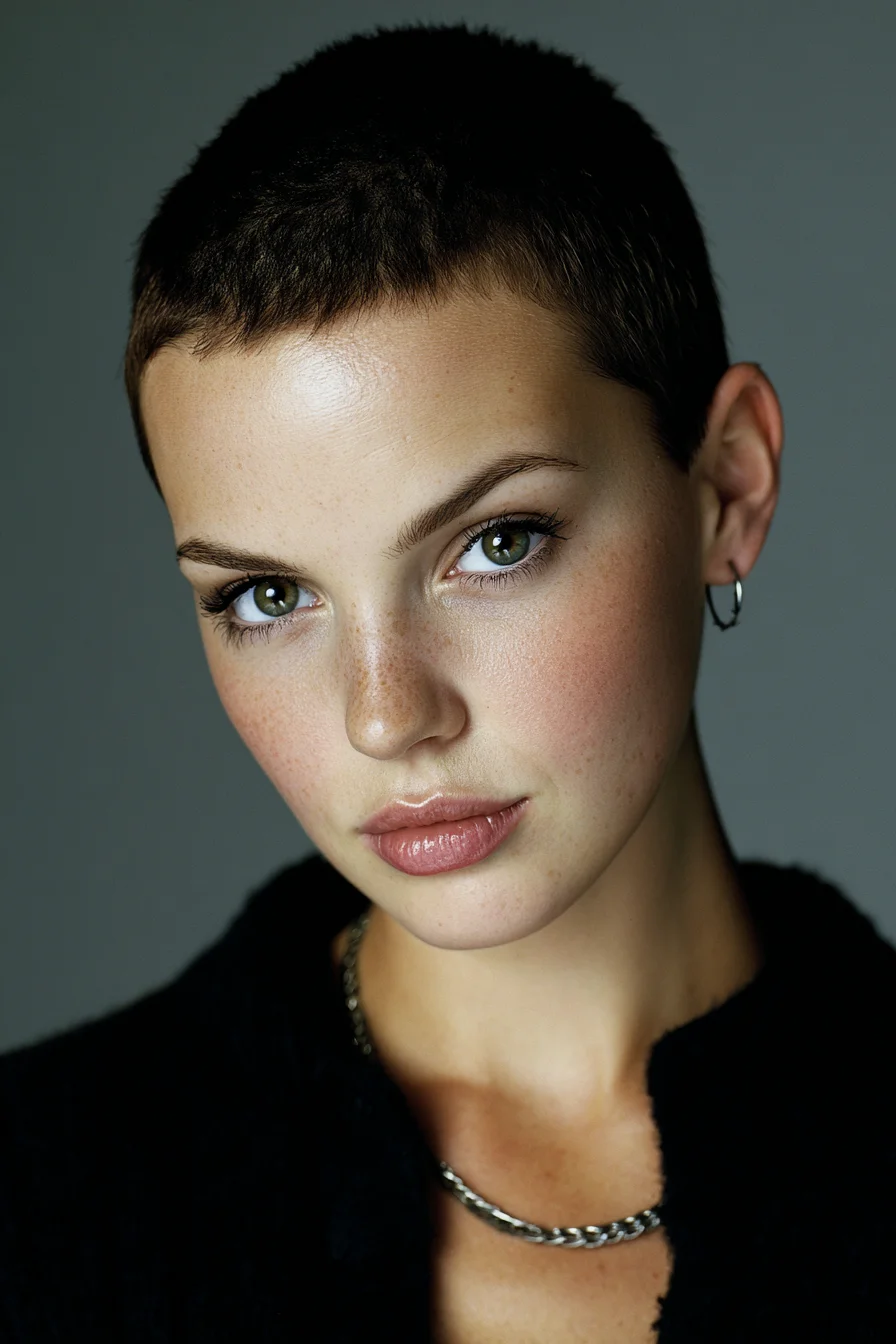 Textured Buzz Crop — Short Cropped Cut for Fine to Thick Hair