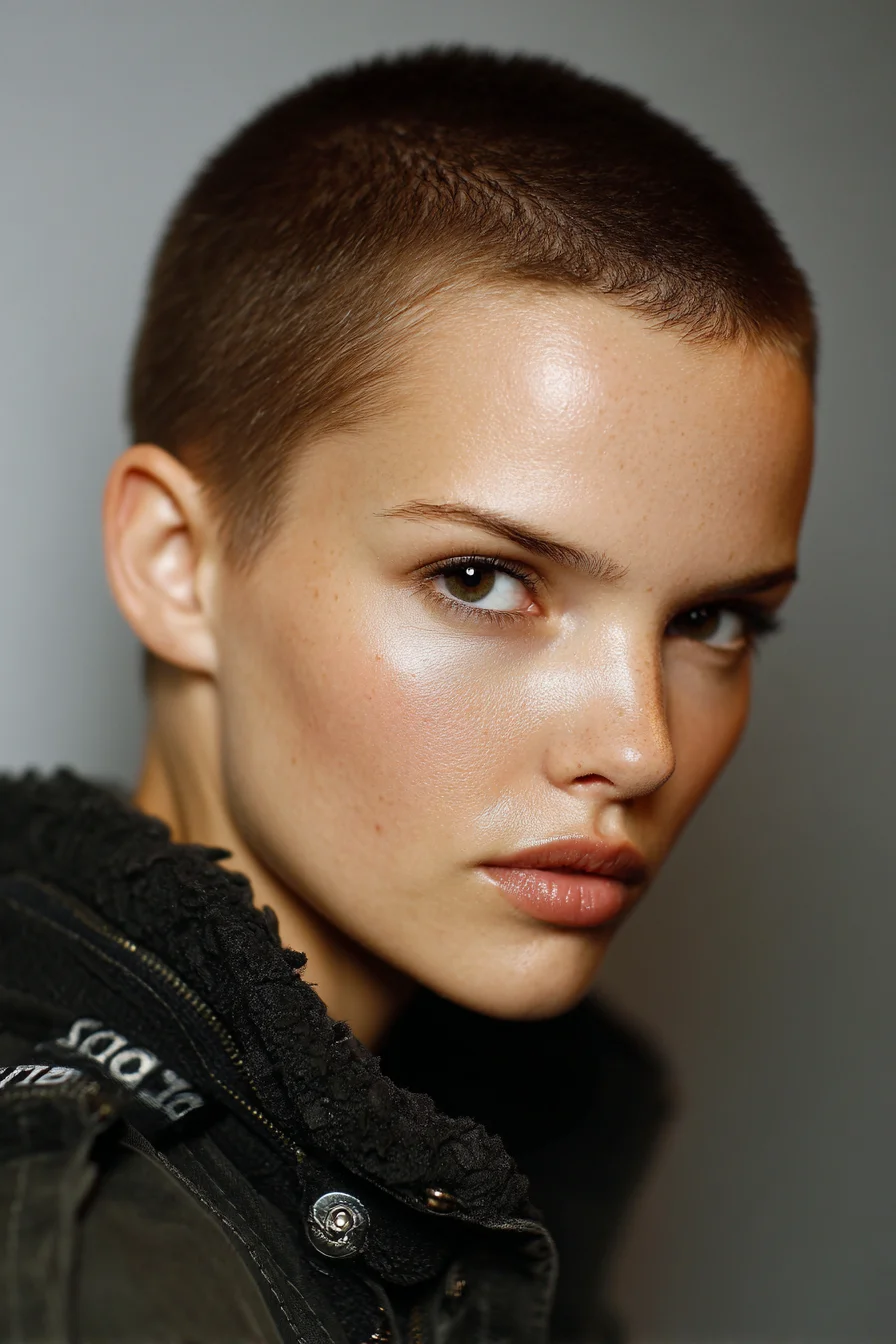 Ultra-Close Buzz Cut — Short Textured Clipper Crop