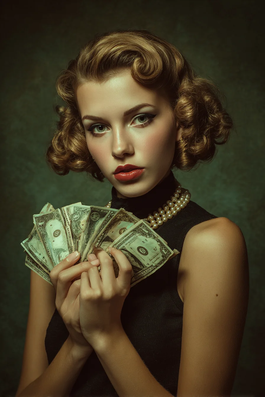 Vintage Finger Waves & Pin‑Curl Bob | Short Retro Wavy Hairstyle