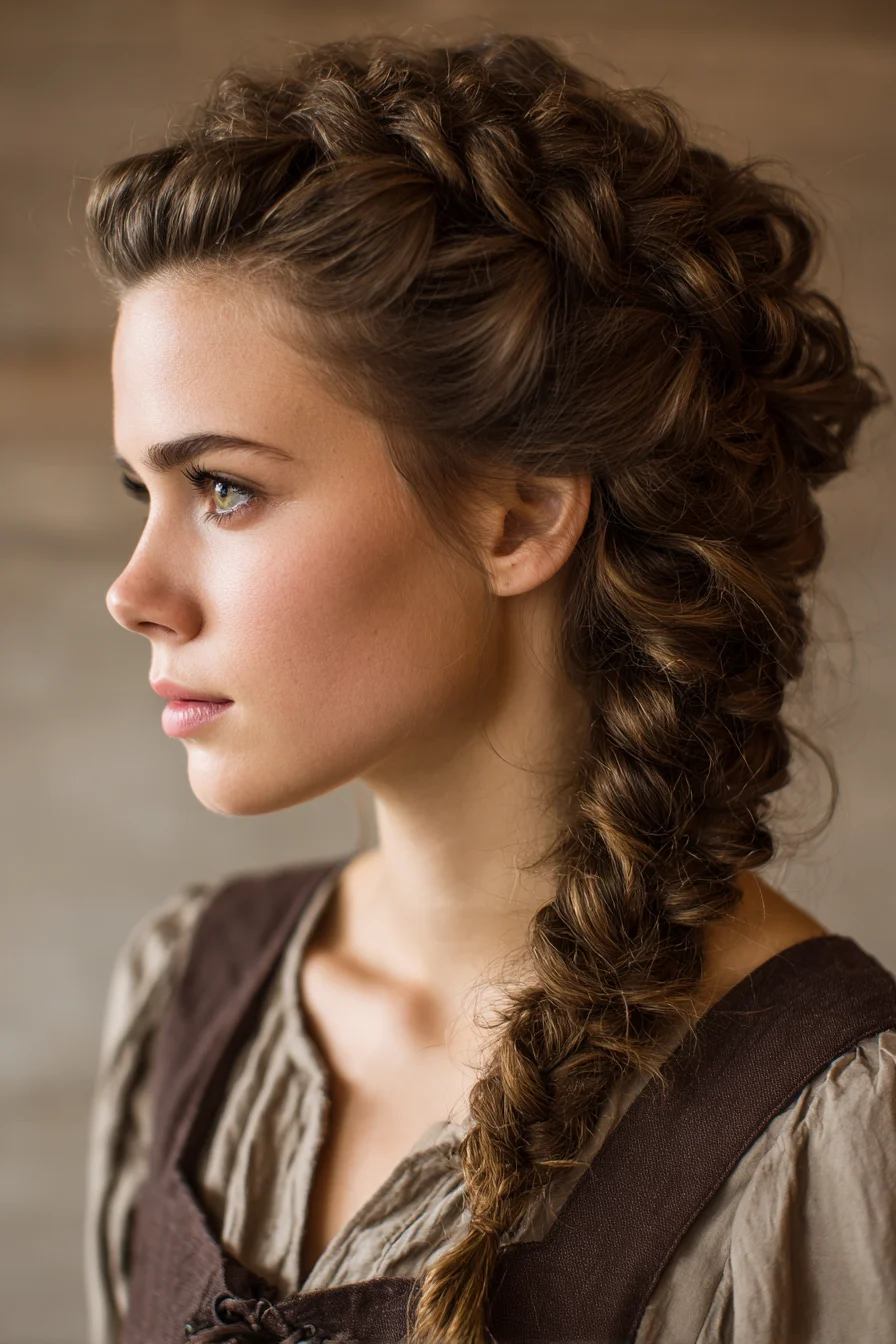 Voluminous Textured Dutch-to-Fishtail Braid with Soft Face-Framing Pieces