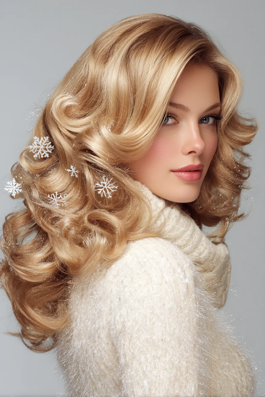 Classic Hollywood S-Waves with Voluminous Blonde Body