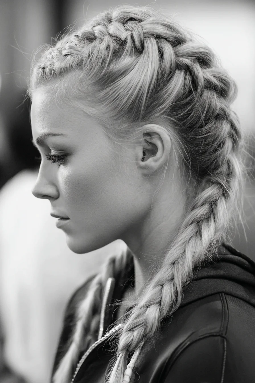 Double Dutch (Boxer) Braids — Textured Full-Head Braided Style
