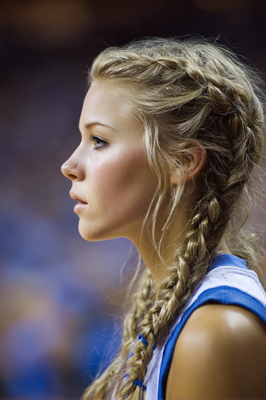 Double Dutch (Boxer) Braids with Textured Face‑Framing Pieces