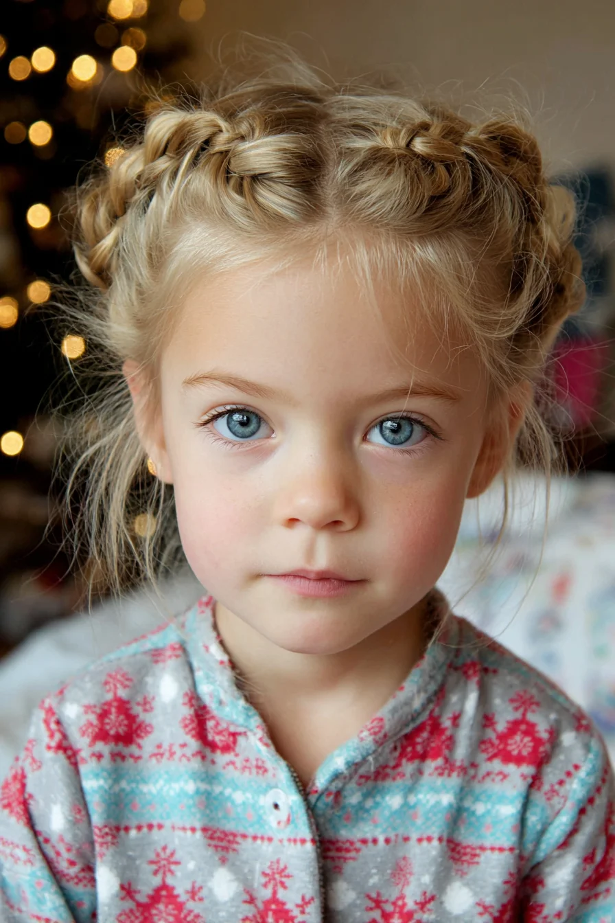 Double Dutch Braided Crown Buns — Milkmaid-Style Braids for Fine to Medium Hair