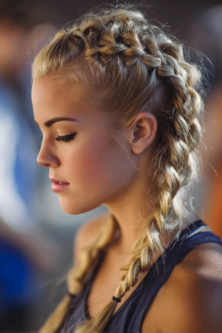 Double Dutch Braids (Centered Dutch Braid Pigtails) for Medium to Long Hair