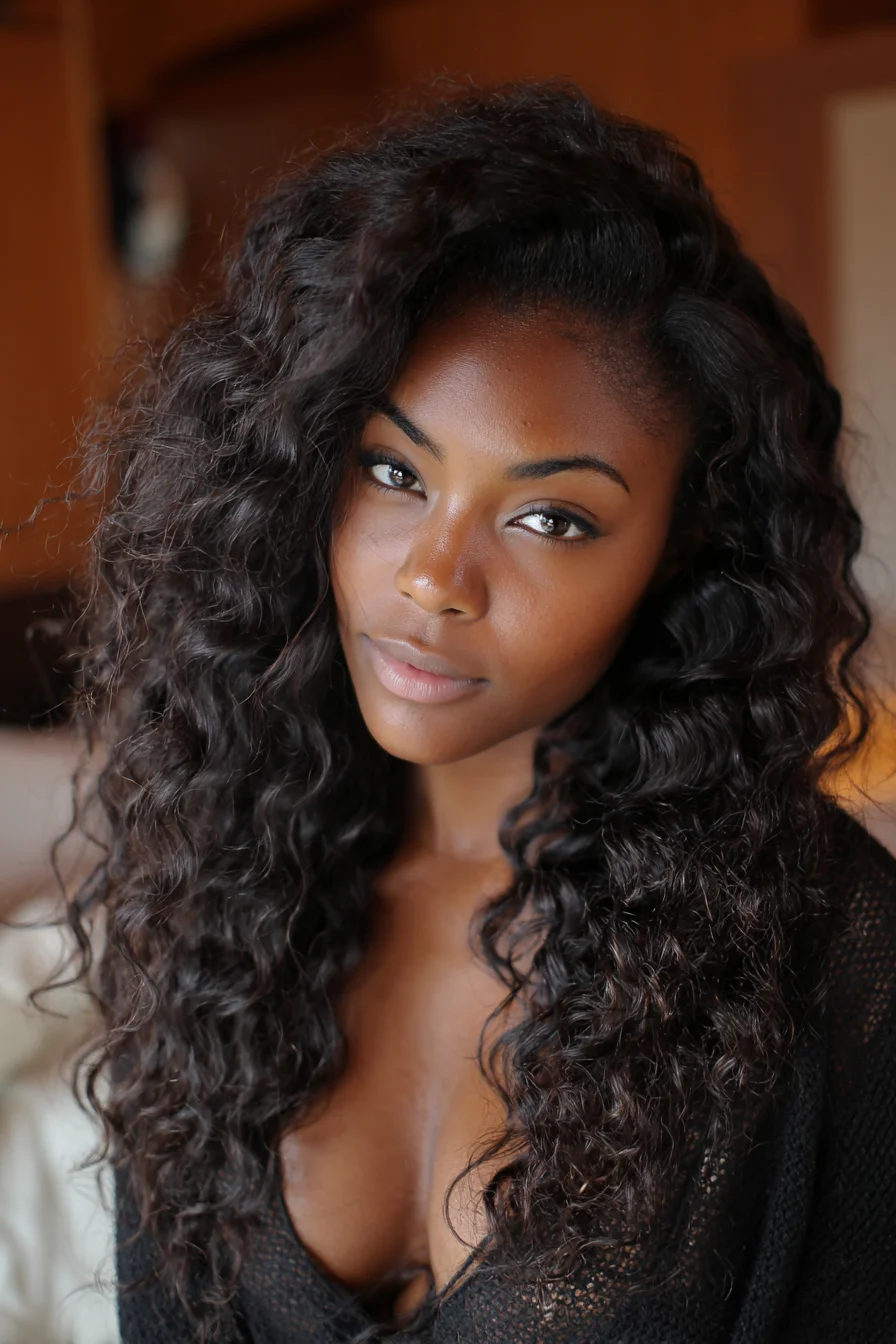 Long Deep Wave Curls — Voluminous Natural-Look Texture