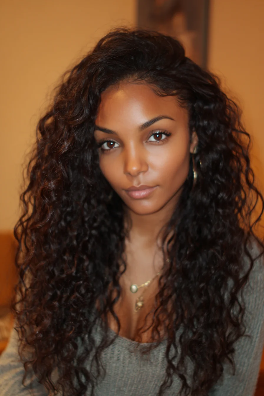 Long Layered Natural Curls — Deep Waves for Medium‑Thick Hair