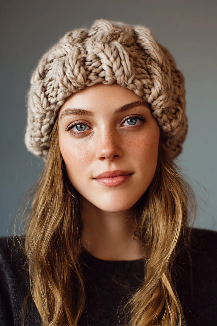 Loose Natural Waves for Beanie Wear — Soft Face‑Framing Layers