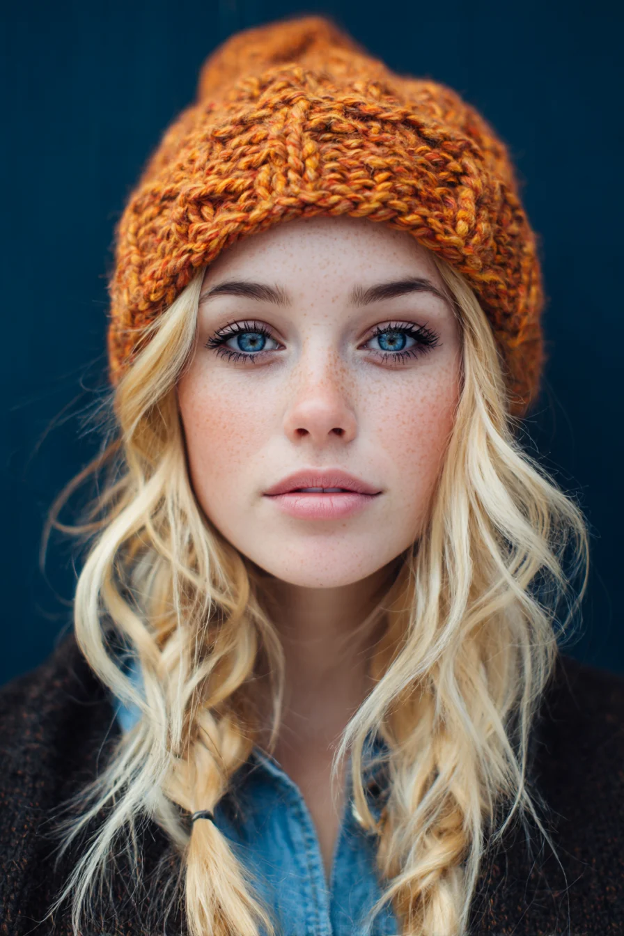 Loose Textured Double Braids with Face‑Framing Waves