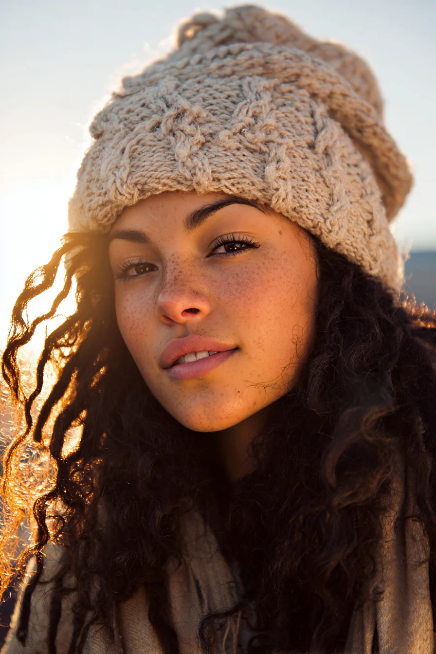 Loose Textured Locs / Natural Curls — Beanie-Friendly Volume