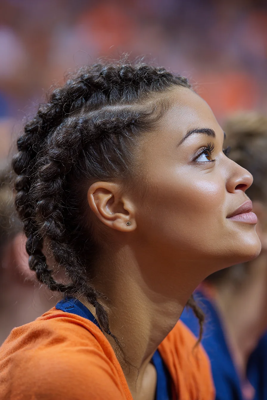 Sleek Double Cornrows (Ghana-Style Braids) for Natural & Textured Hair