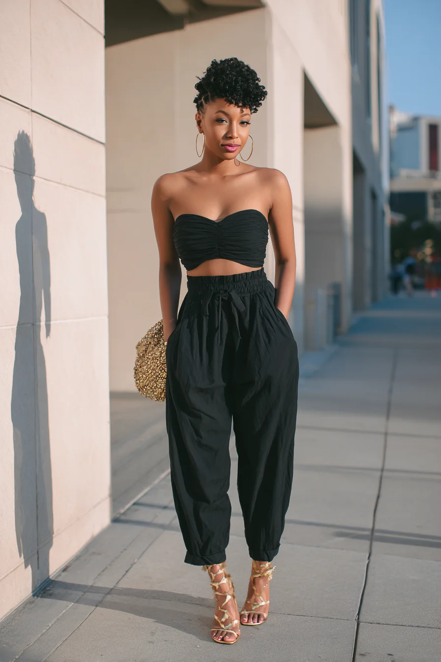 All Black Everything With a Gold Twist