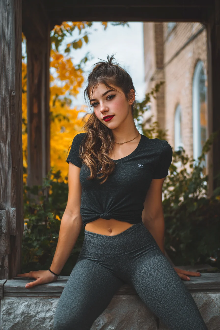 Autumn Light and Red Lips