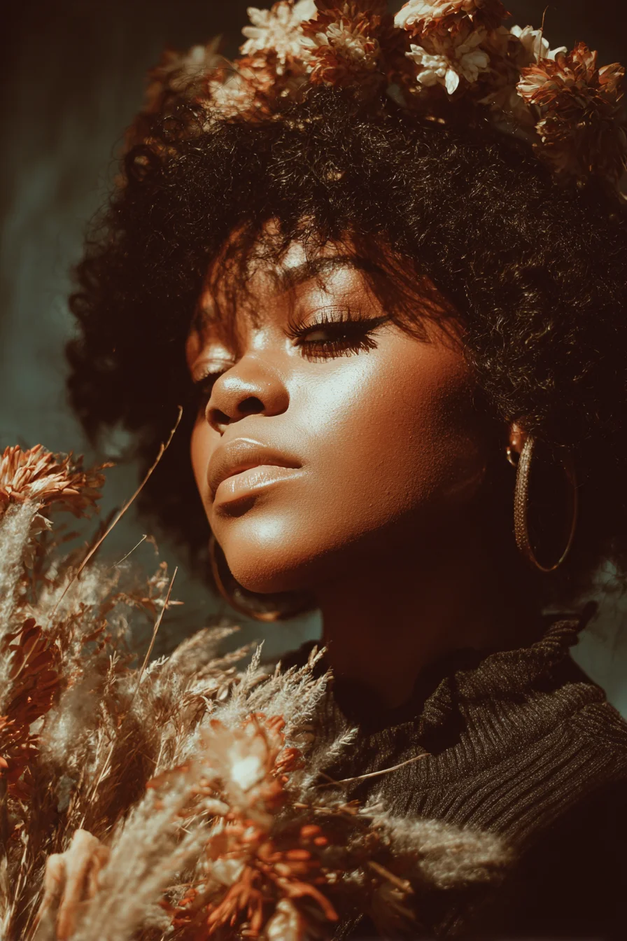 Blooming in Warm Autumn Light