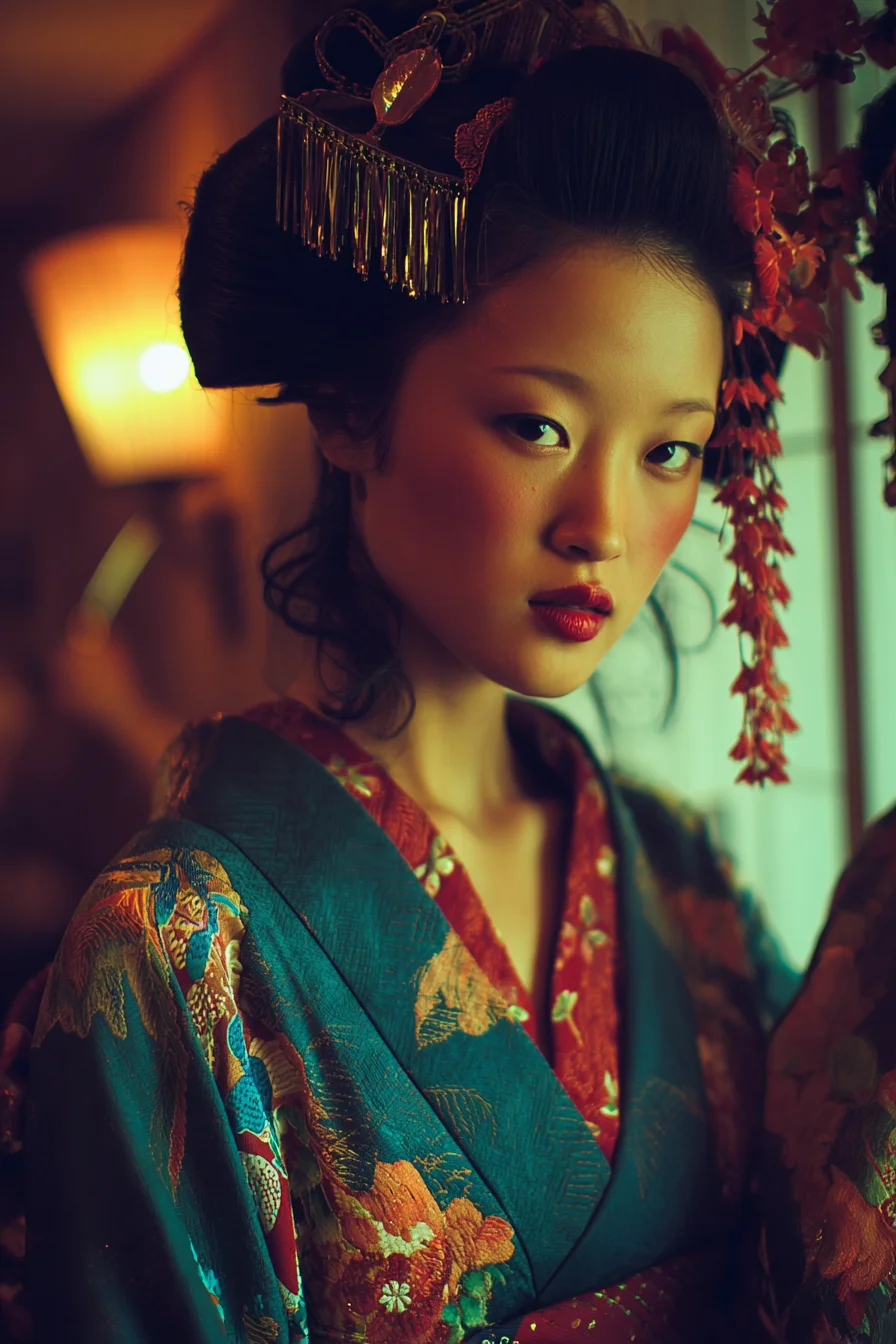 Crimson and Teal in Warm Light